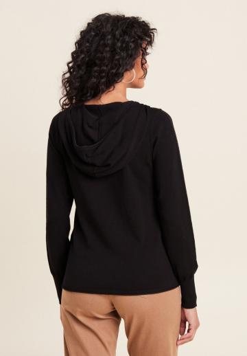 Пуловер с капюшоном