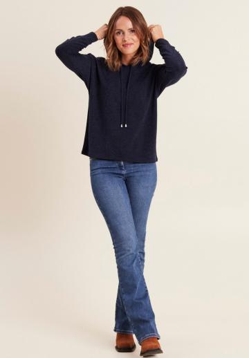 Пуловер с капюшоном