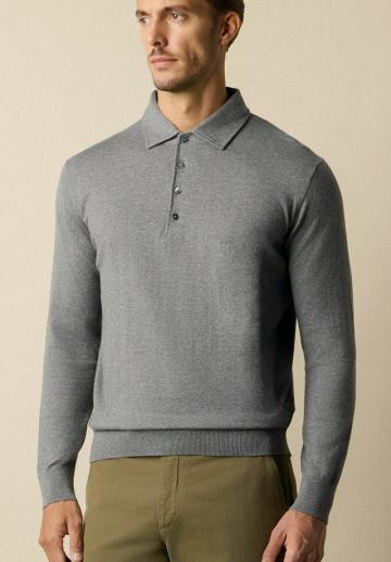 Поло с длинным рукавом