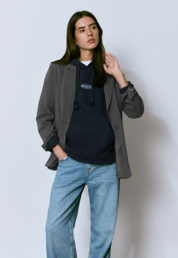 Пуловер с капюшоном