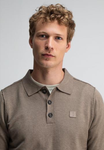 Поло с длинным рукавом