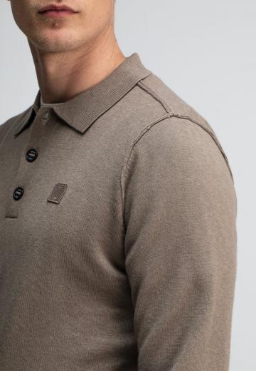 Поло с длинным рукавом