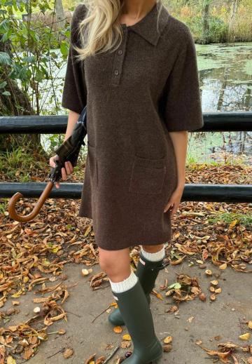 Вязаное платье