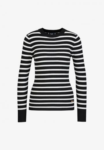 Пуловер в полоску