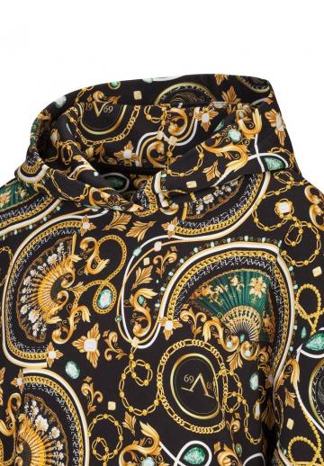 Пуловер с капюшоном