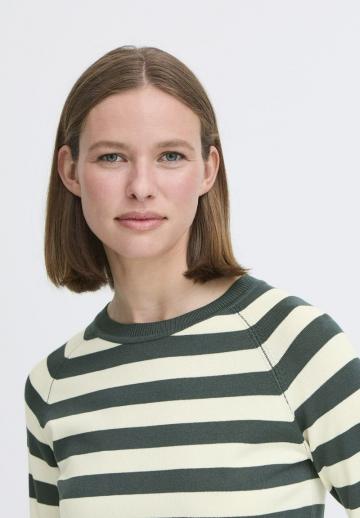 Пуловер в полоску