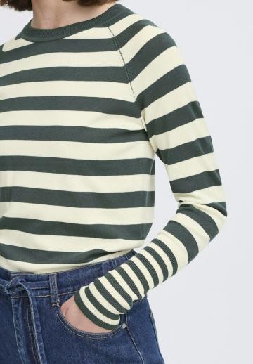 Пуловер в полоску