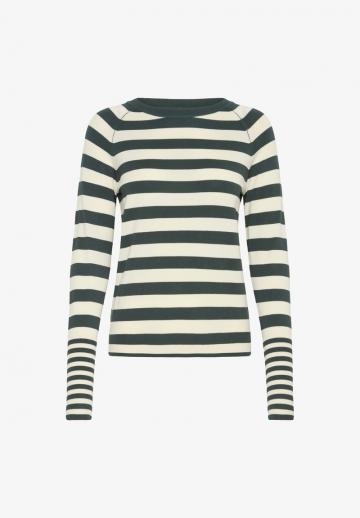 Пуловер в полоску