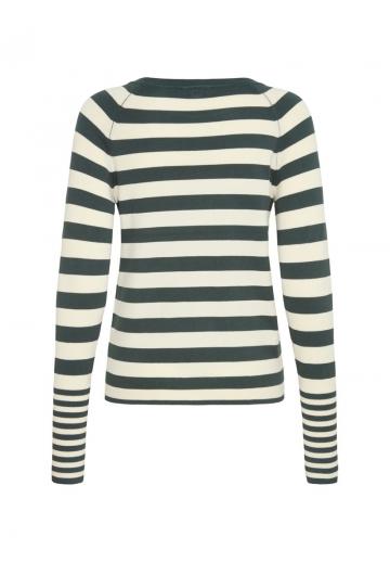 Пуловер в полоску