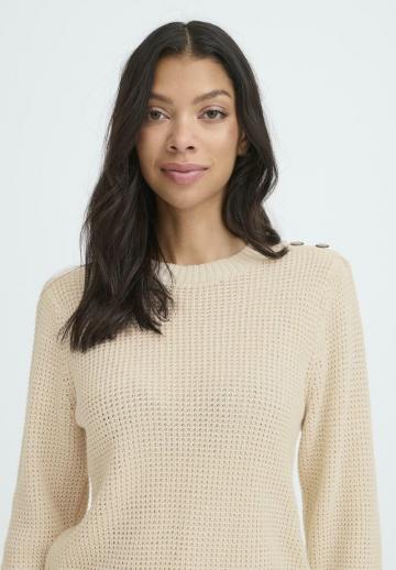 Пуловер в полоску