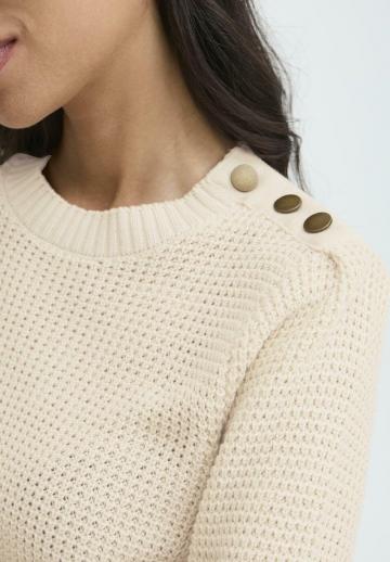 Пуловер в полоску