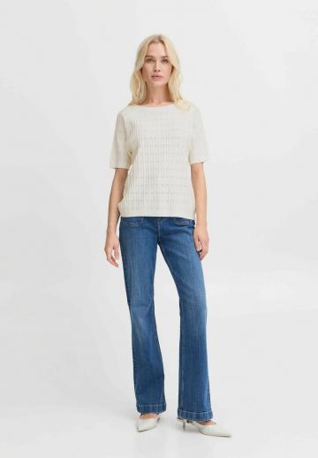 Пуловер с коротким рукавом