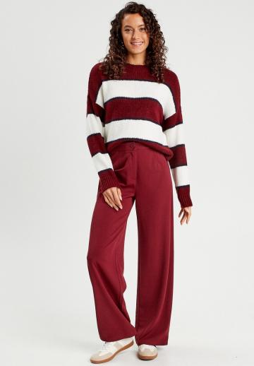 Пуловер в полоску