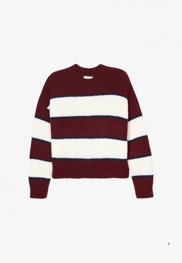 Пуловер в полоску