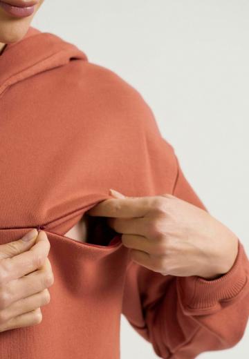 Пуловер с капюшоном