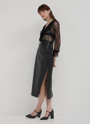Кожаная юбка