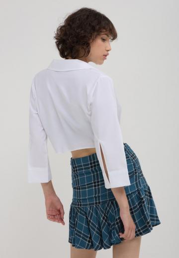 Атласная блузка