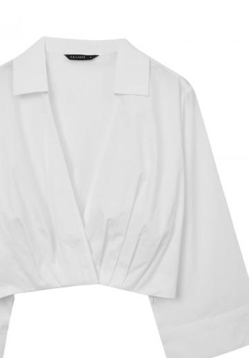 Атласная блузка