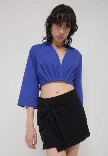 Атласная блузка