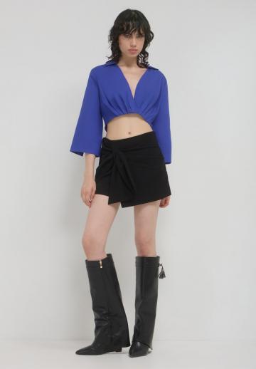 Атласная блузка