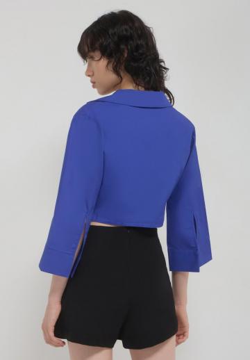 Атласная блузка