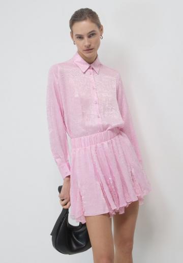 Атласная блузка