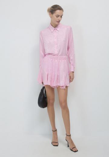 Атласная блузка