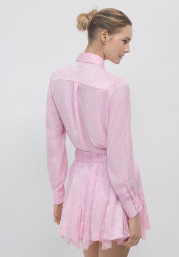 Атласная блузка