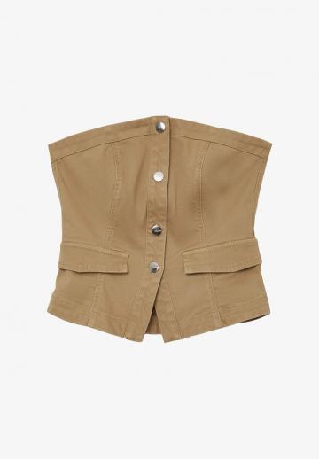 Юбка с накладными карманами