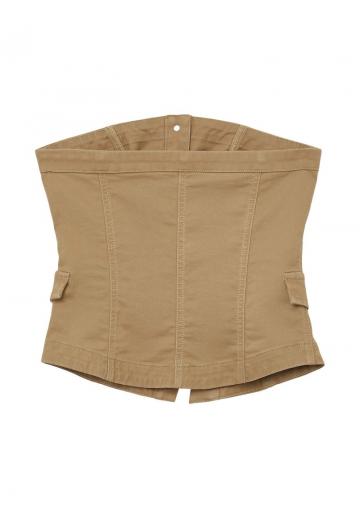 Юбка с накладными карманами