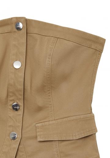 Юбка с накладными карманами