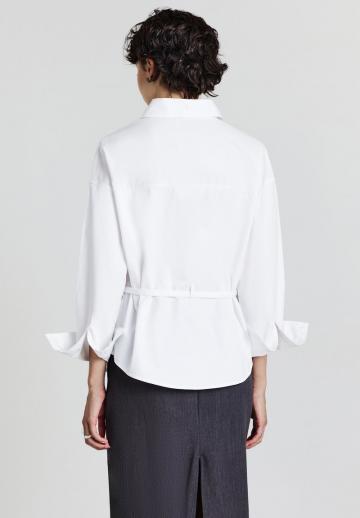 Атласная блузка