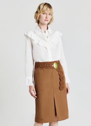 Атласная блузка