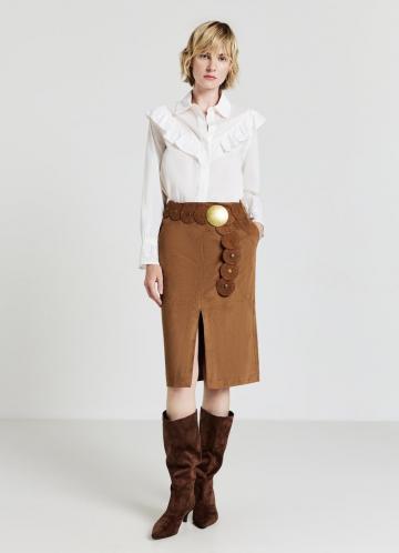 Атласная блузка