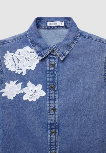 Джинсовая блузка