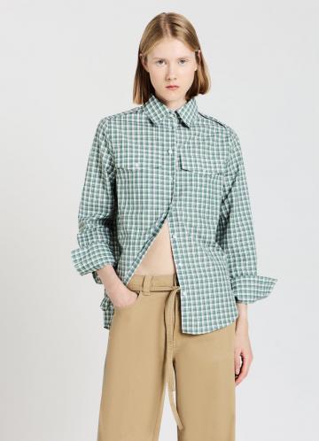 Атласная блузка