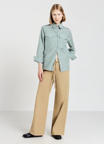 Атласная блузка