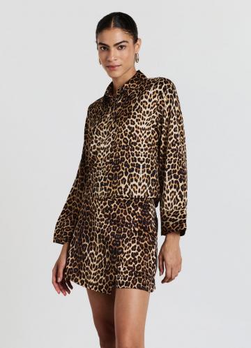 Атласная блузка