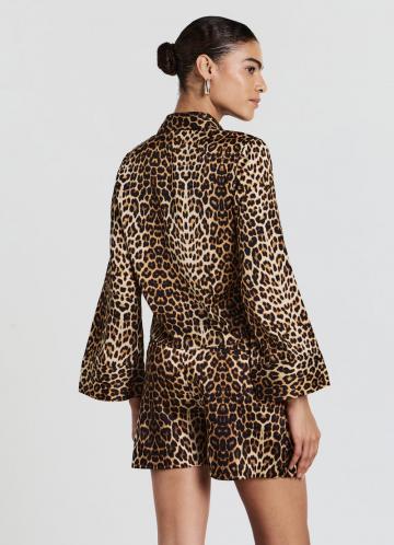 Атласная блузка