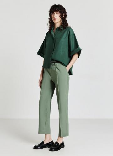 Атласная блузка