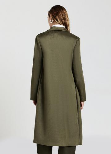 Пальто из искусственной кожи