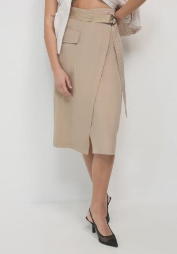 Юбка с накладными карманами