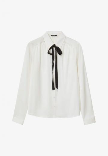 Атласная блузка