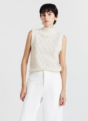 Пуловер без рукавов