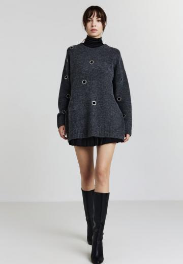 Длинный пуловер