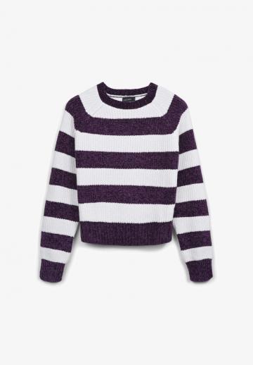 Пуловер в полоску