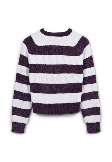 Пуловер в полоску