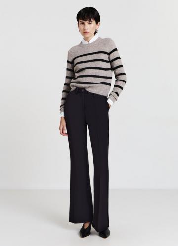 Пуловер в полоску