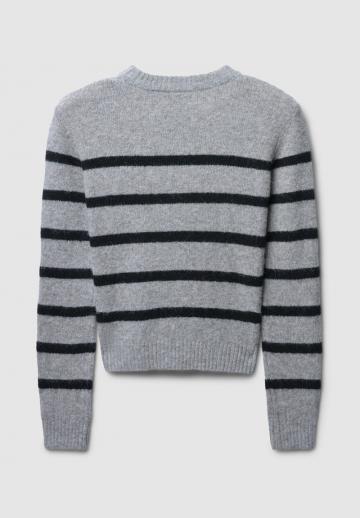 Пуловер в полоску