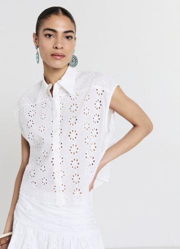 Блузка без рукавов